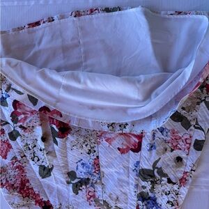 White House Black Market Floral Bustier